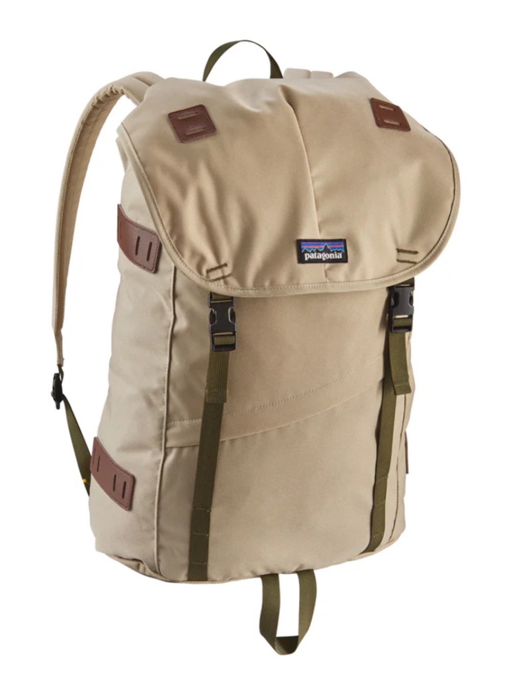 Patagonia Tan Arbor Pack 26L Backpack with Olive Accents -